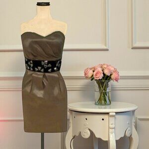 Laona Embellished Empire Waistline Strapless Dress